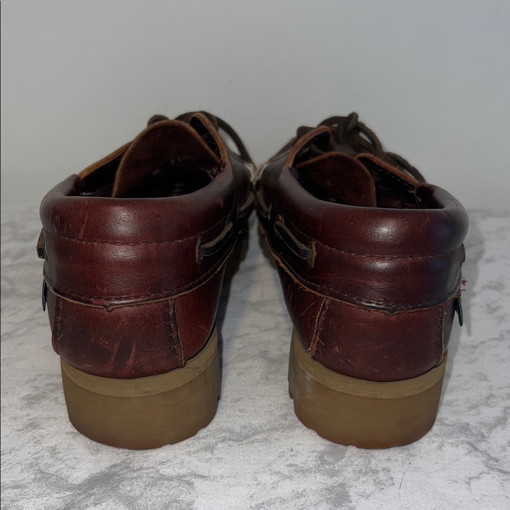 Eastland Dark Brown Leather Women's Moccasins - Picture 3 of 8